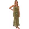 imageWomens Coin and Tassel Embellished Maxi DressKhaki