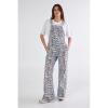 imagewomens Denim Tiger Print Dungarees