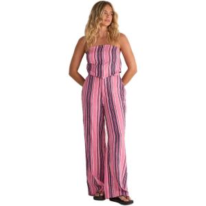 womens Stripe Baggy Pants(Pink)