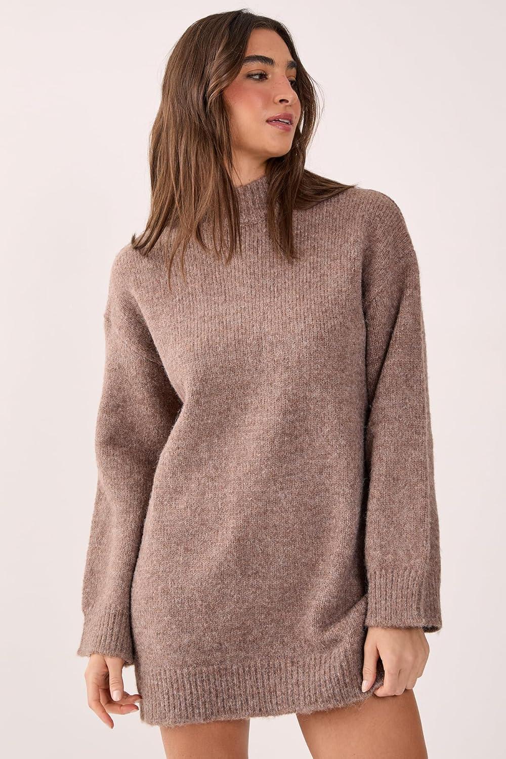 imageNasty Gal Knitted Sweater Mini Dress