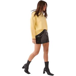 Nasty Gal Croc Vinyl Faux Leather Mini Skirt