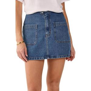 Nasty Gal Pocket Front Denim Mini Skirt
