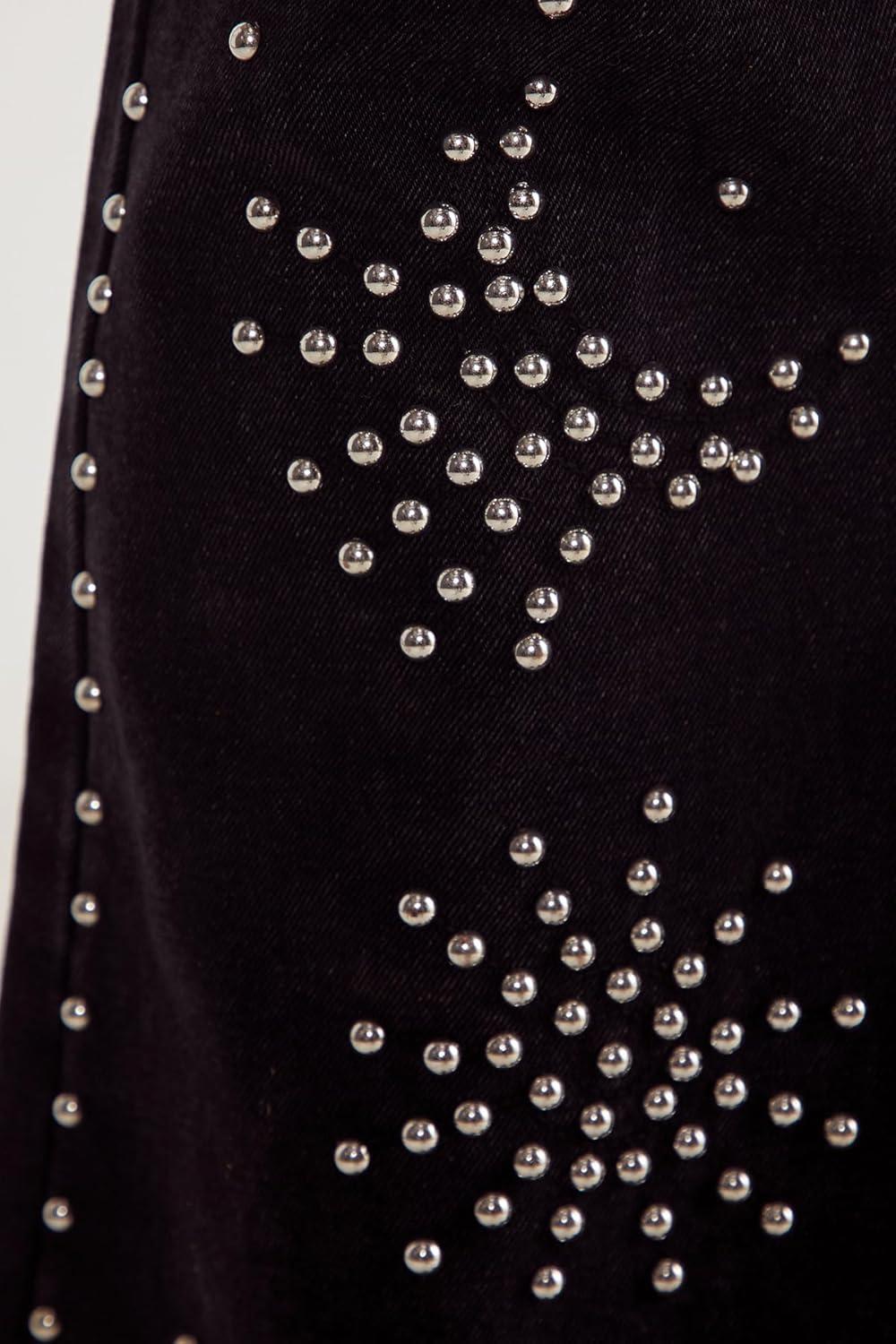 image:imageNasty Gal Western Studded Flare JeanBlack