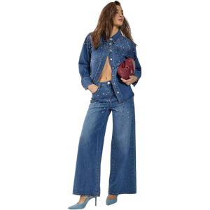 Nasty Gal Denim Jewel Baggy Jeans