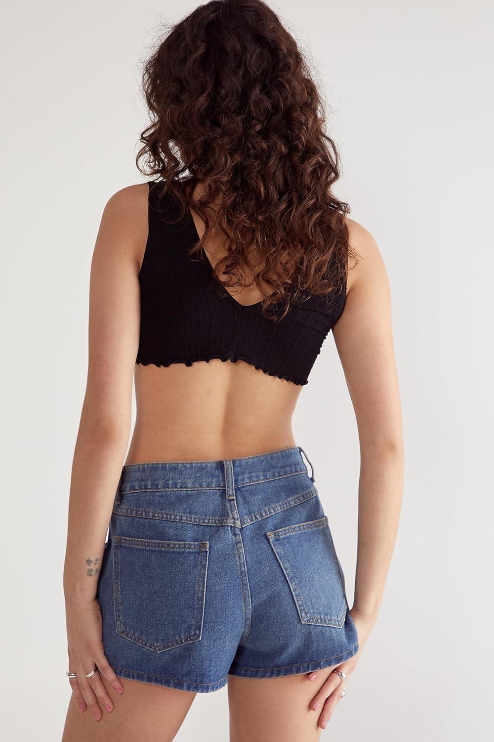 image:imageNasty Gal Floral Denim Chaps ShortsMulti