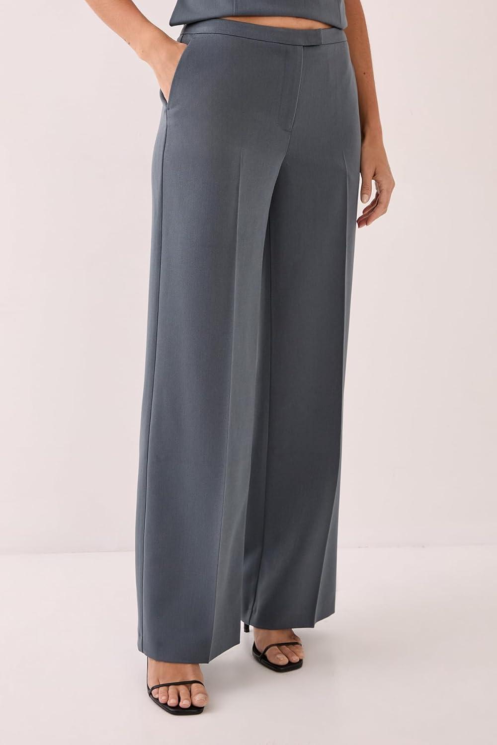 image:imageNasty Gal Straight Leg Buckle Detail Tailored Pants