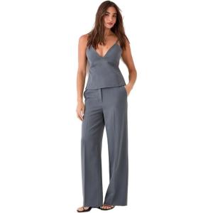 Nasty Gal Straight Leg Buckle Detail Tailored Pants